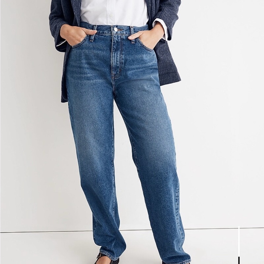 Madewell Baggy Straight Jeans in Firthway Wash